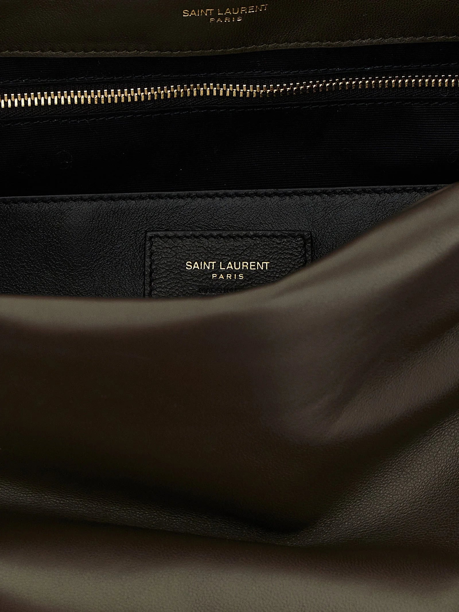 Saint Laurent Kaksivärinen Lammennahka Olkalaukku