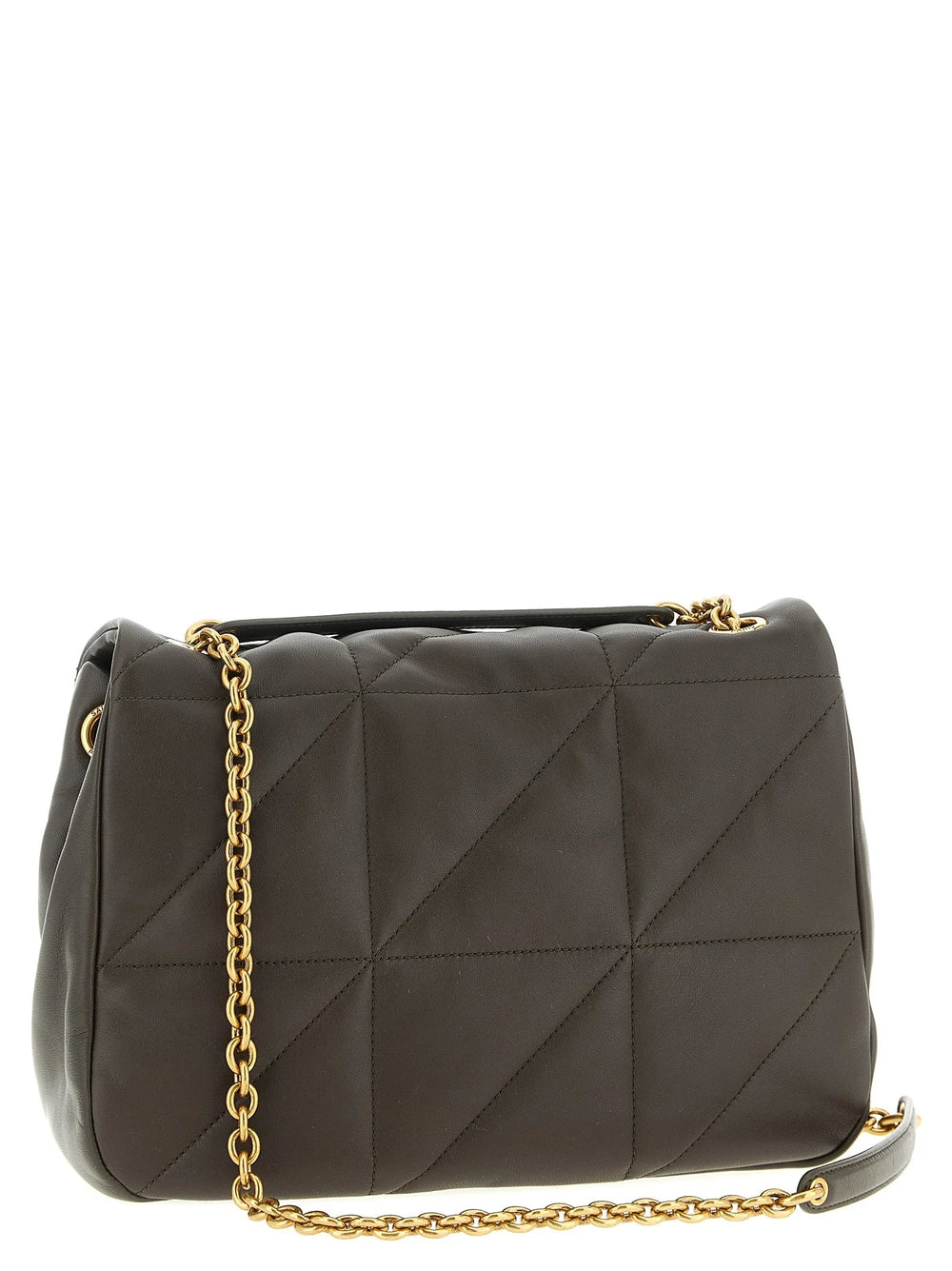 Saint Laurent Bicolor Lamb Leather Shoulder Bag