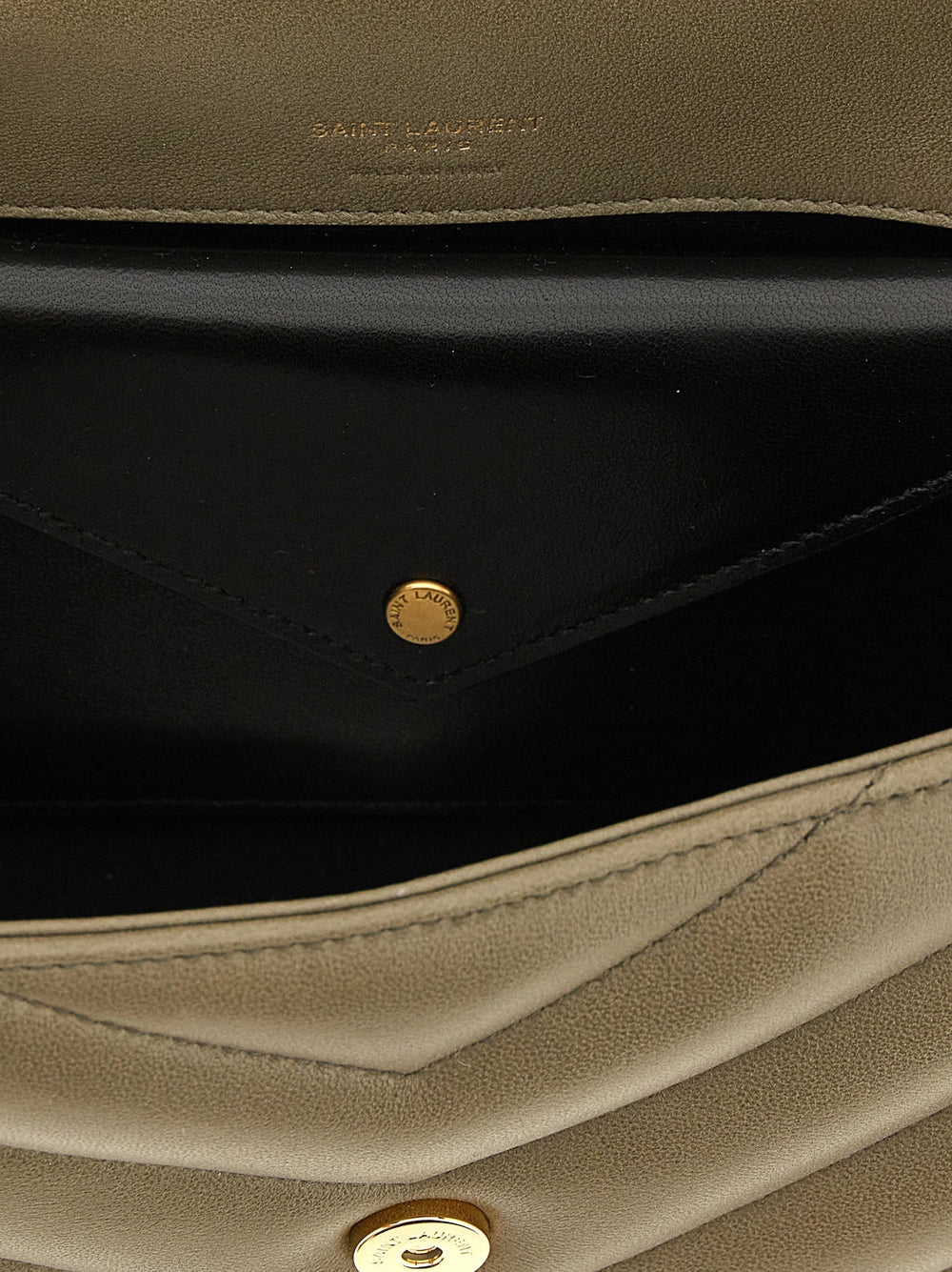 Saint Laurent Bicolor Lamb Leather Shoulder Bag
