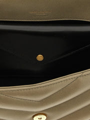 Saint Laurent Bicolor Lamb Leather Shoulder Bag