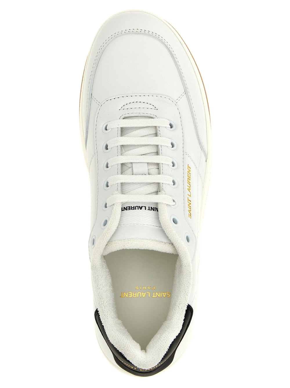 Saint Laurent Bicolor Leather Low Top Sneakers - EU 40 | US 7