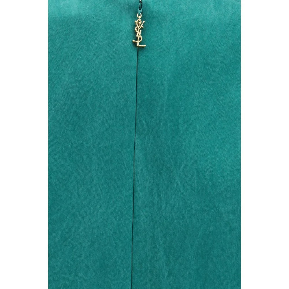 Saint Laurent Bicolor Silk Casual Dress - IT36 | XS