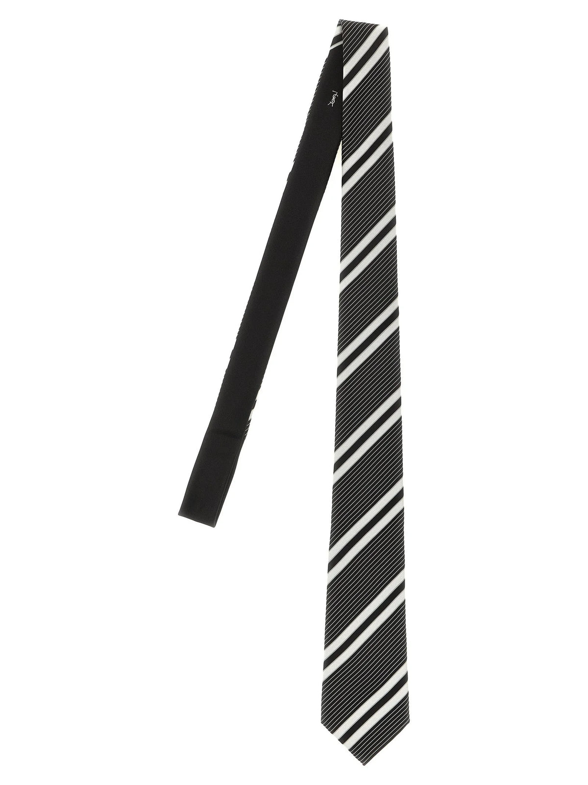 Saint Laurent Bicolor Silk Tie