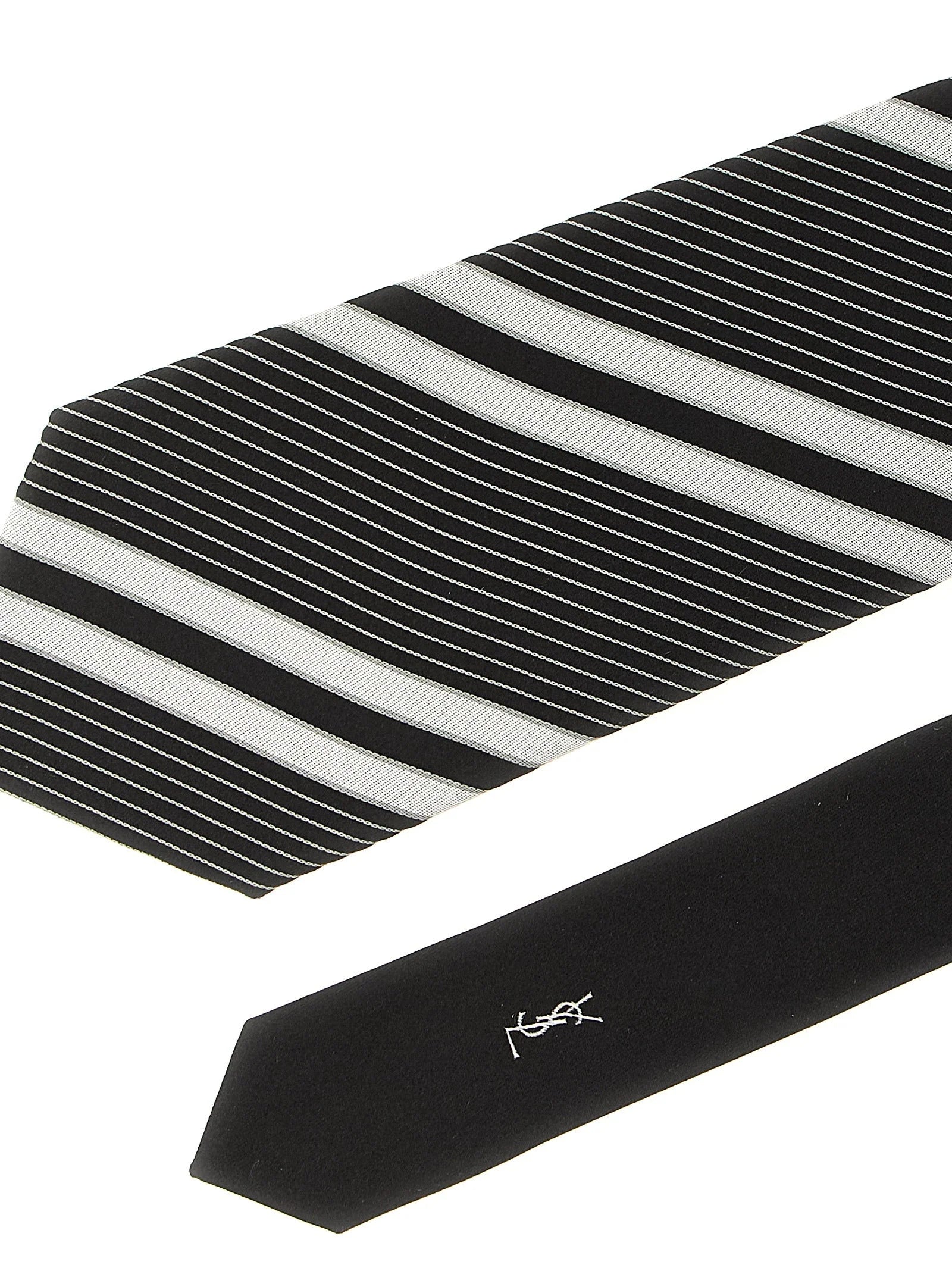 Saint Laurent Bicolor Silk Tie