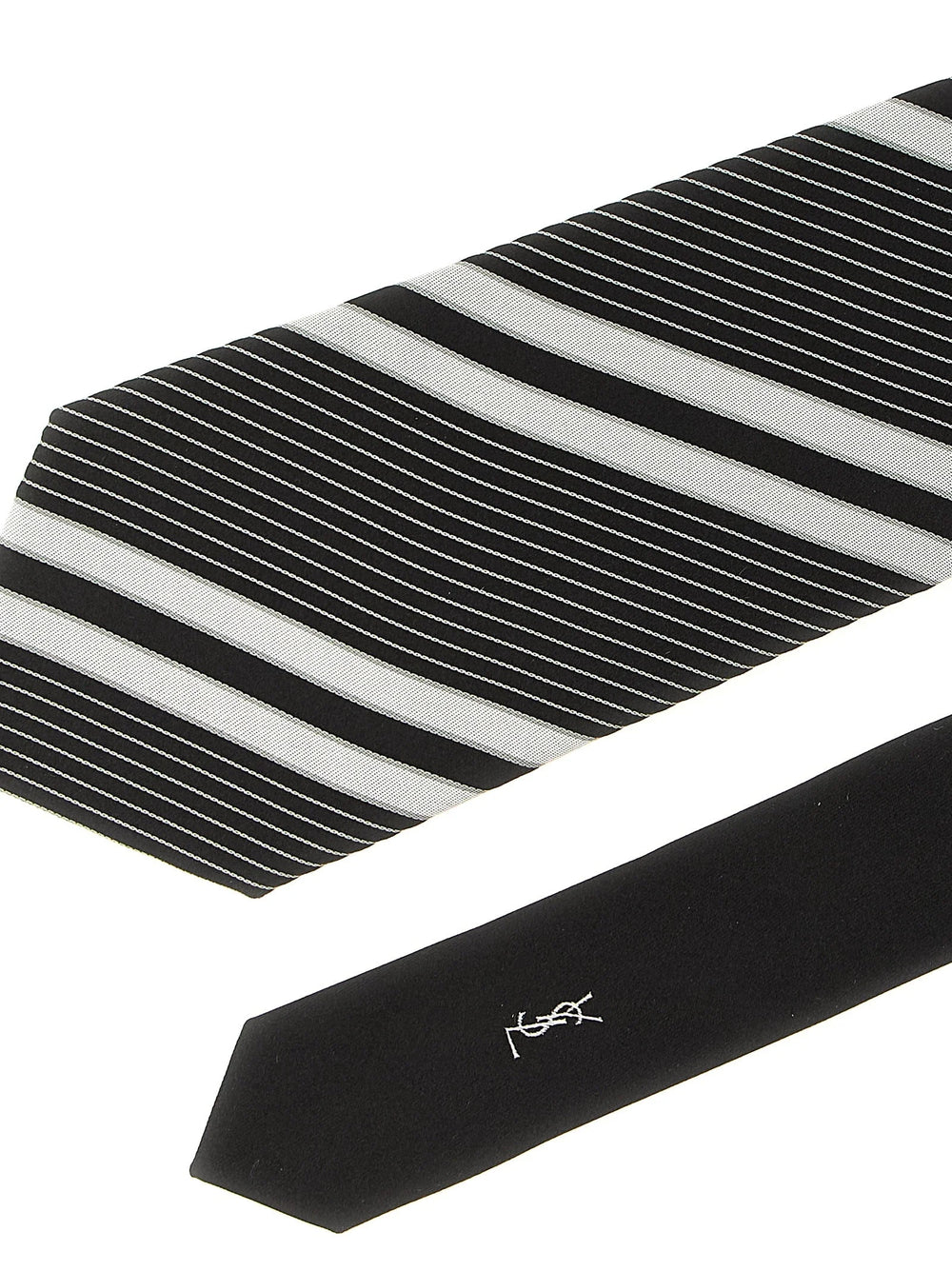 Saint Laurent Bicolor Silk Tie