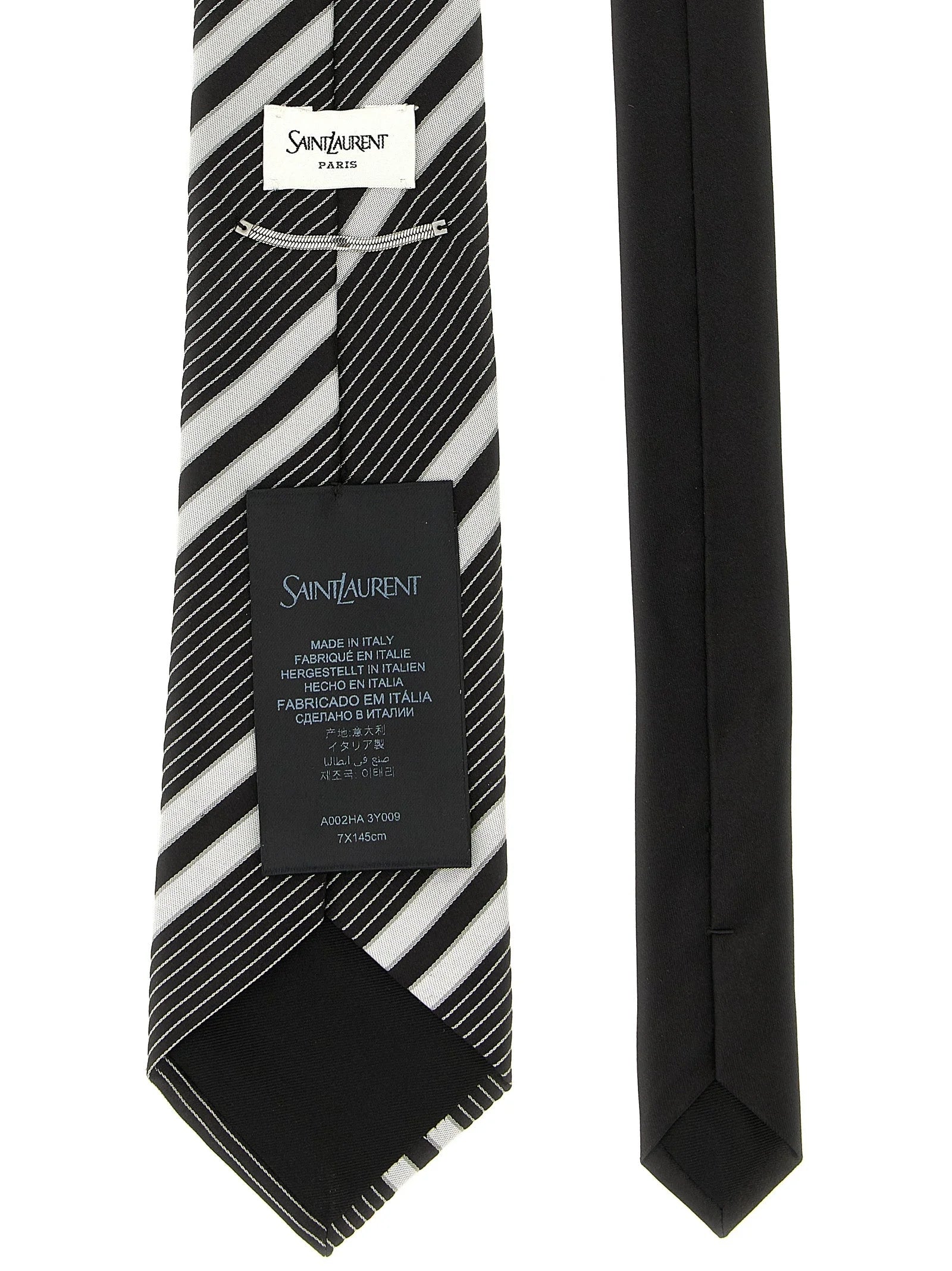 Saint Laurent Bicolor Silk Tie