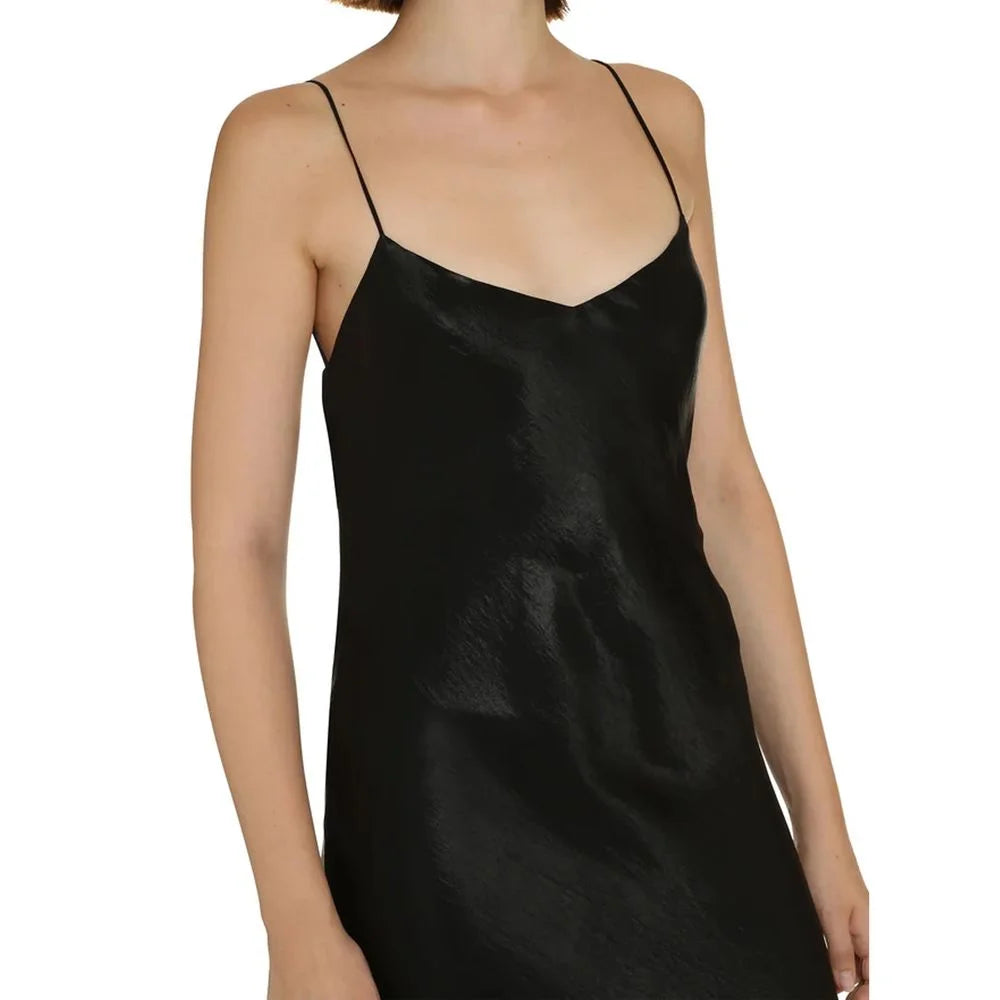 Saint Laurent Black Acetate Casual Dress - 42