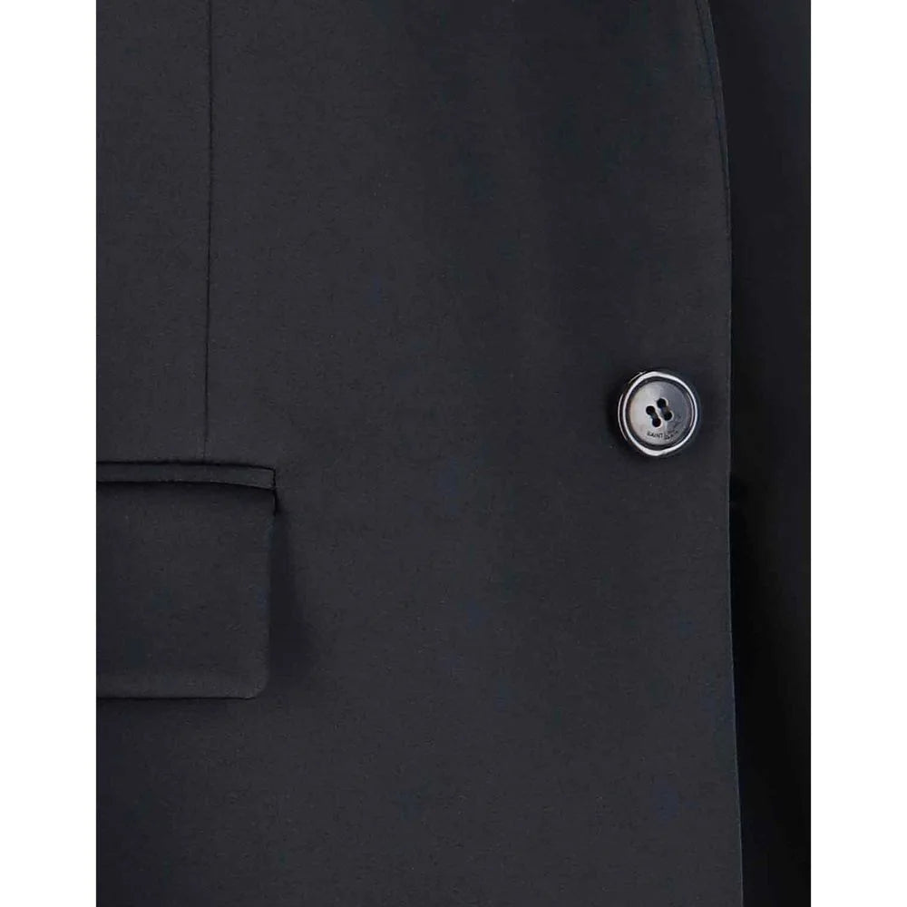 Saint Laurent Black Acetate Coat - 38