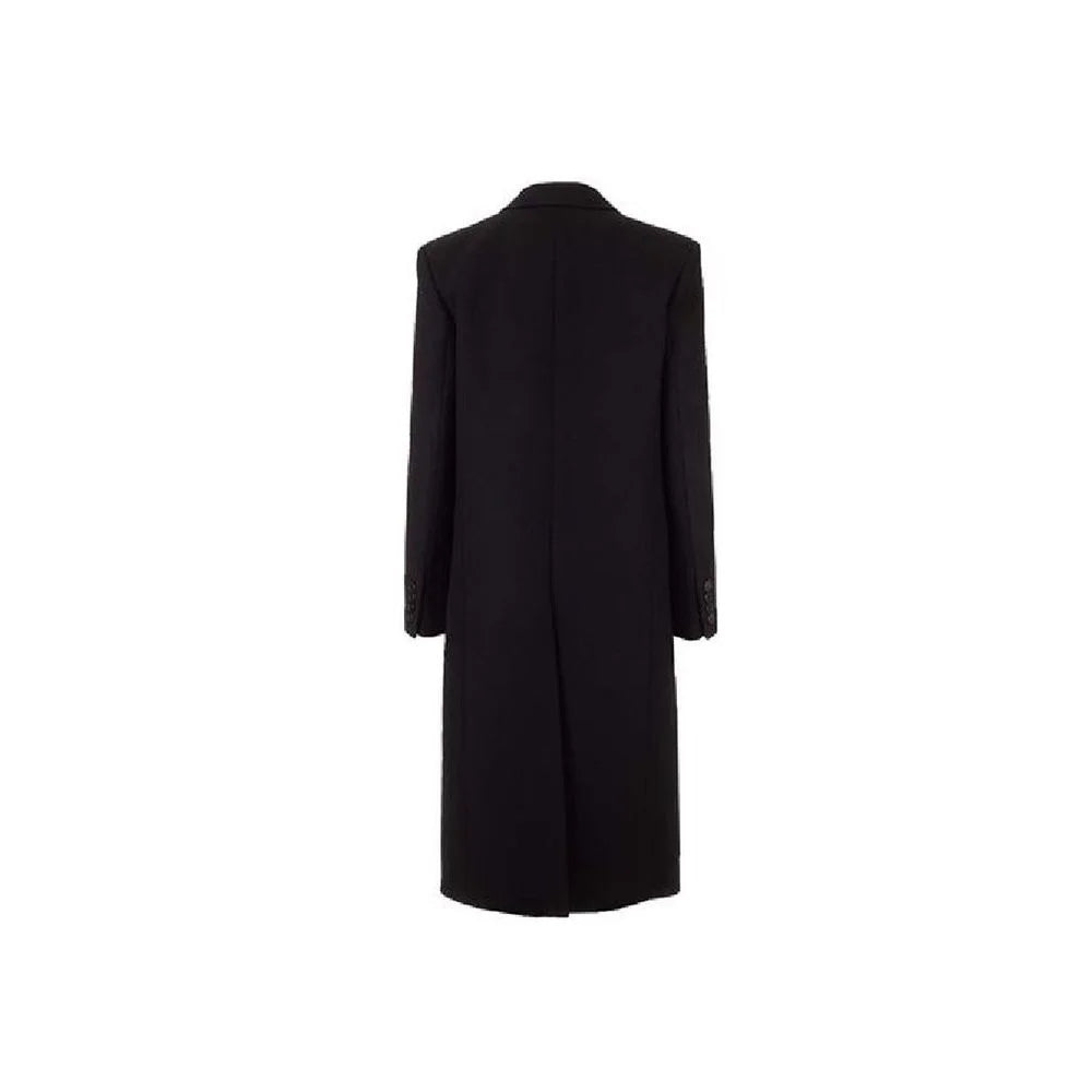 Saint Laurent Black Acetate Coat - 38