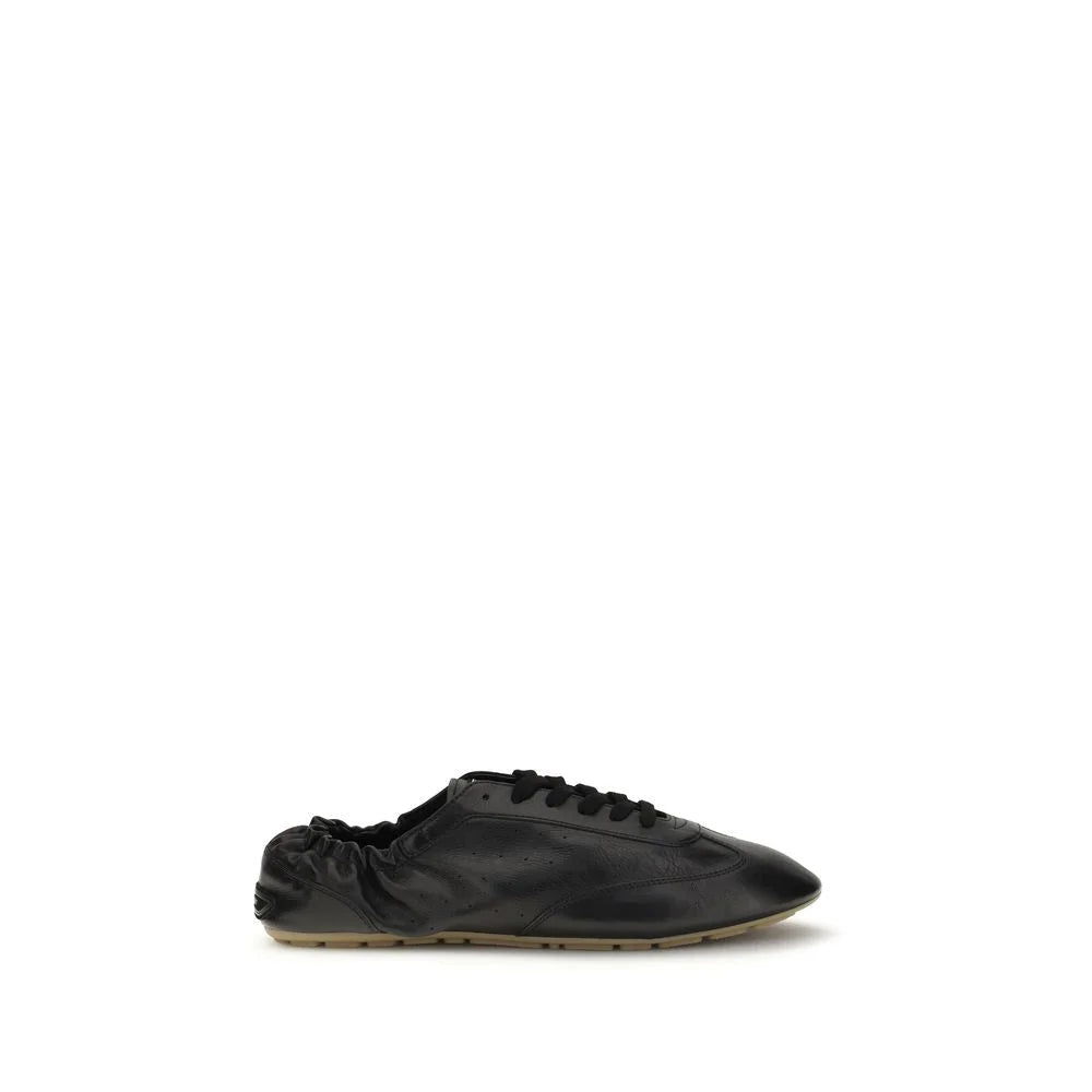 Saint Laurent Black Calf Leather Bos Taurus Athletic Sneakers - EU44/US11