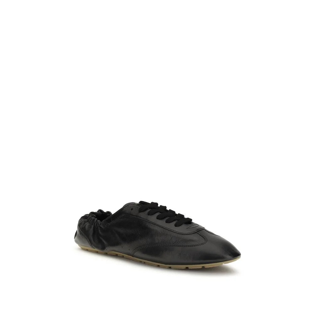 Saint Laurent Black Calf Leather Bos Taurus Athletic Sneakers - EU44/US11