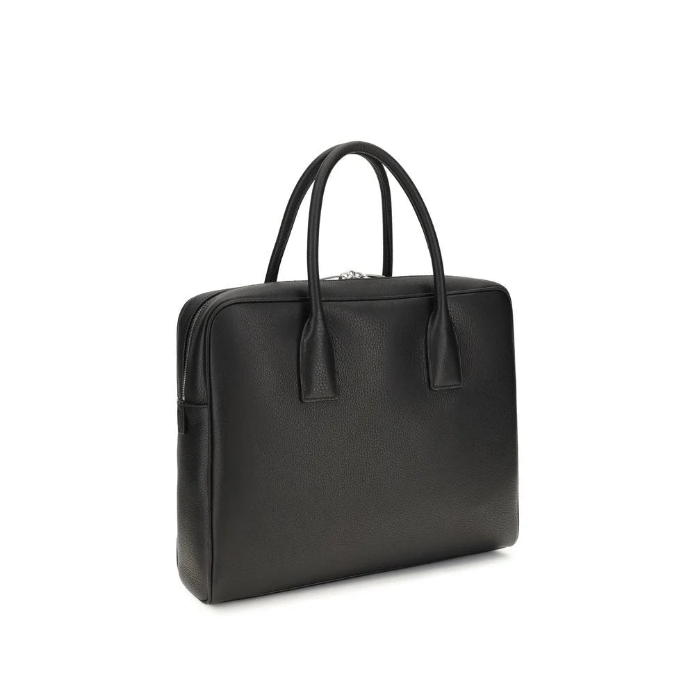 Saint Laurent Black Calf Leather Bos Taurus Handbag
