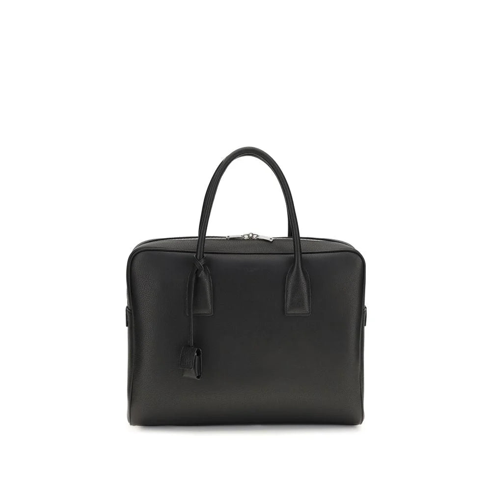 Saint Laurent Black Calf Leather Bos Taurus Handbag