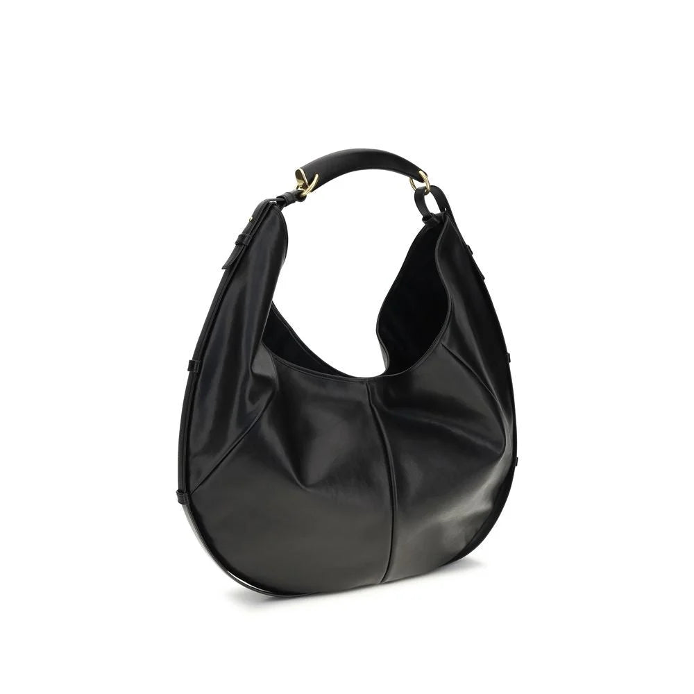 Saint Laurent Black Calf Leather Bos Taurus Shoulder Bag