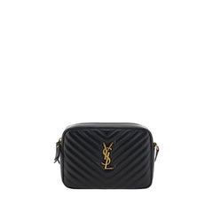 Borsa a tracolla in pelle di vitello Bos Taurus nera Saint Laurent