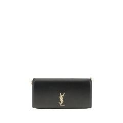 Saint Laurent Black Calf Leather Bos Taurus Shoulder Bag