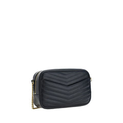 Borsa a tracolla Saint Laurent in pelle di vitello nera Bos Taurus