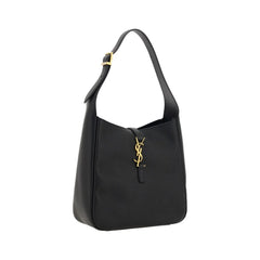 Saint Laurent Black Calf Leather Bos Taurus Shoulder Bag