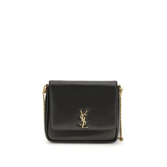 Saint Laurent Black Calf Leather Bos Taurus Shoulder Bag