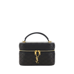 Saint Laurent Black Calf Leather Bos Taurus Shoulder Bag