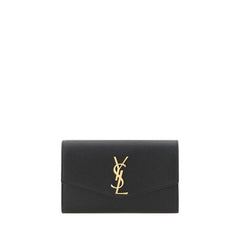 Saint Laurent Black Calf Leather Bos Taurus Shoulder Bag