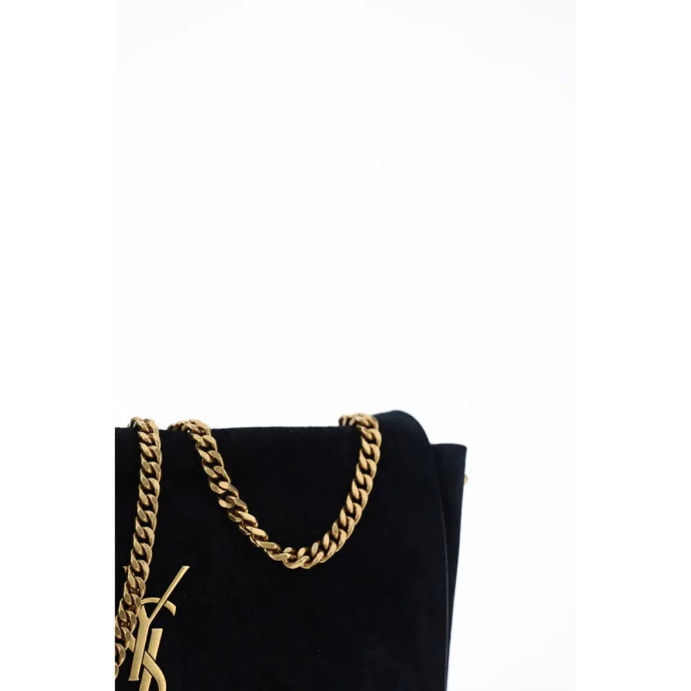 Saint Laurent Black Calf Leather Bos Taurus Shoulder Bag