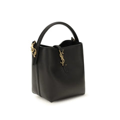 Saint Laurent Black Calf Leather Bos Taurus Shoulder Bag