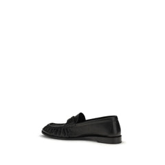 Saint Laurent Black Calf Leather Bos Taurus Slip-On Loafers - EU42.5/US9.5