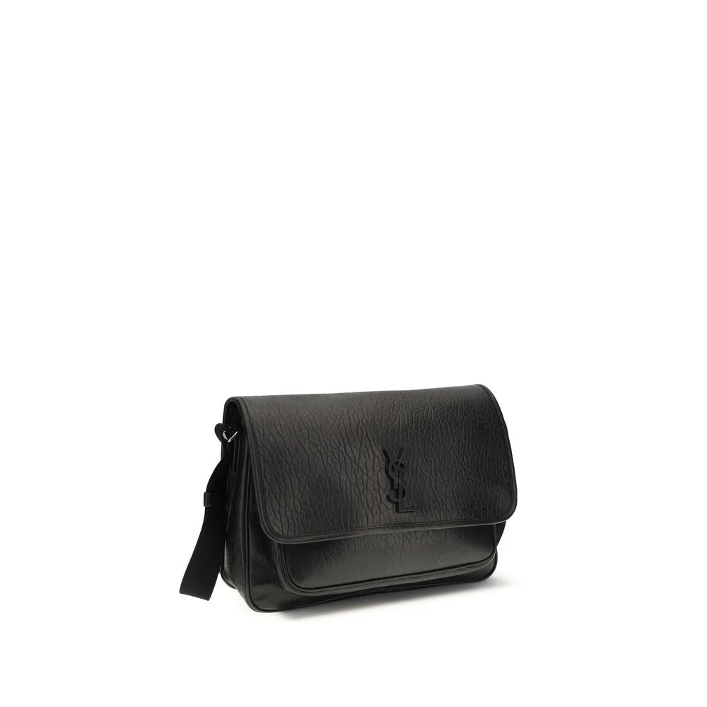 Saint Laurent Černá peněženka z teletí kůže Bos Taurus