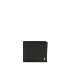 ארנק עור פרות' חום של Saint Laurent