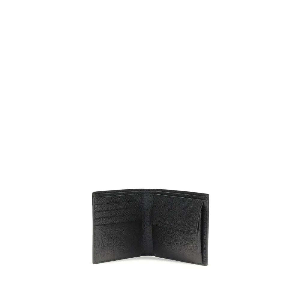 Saint Laurent Svart Kalveskinn Bos Taurus Lommebok