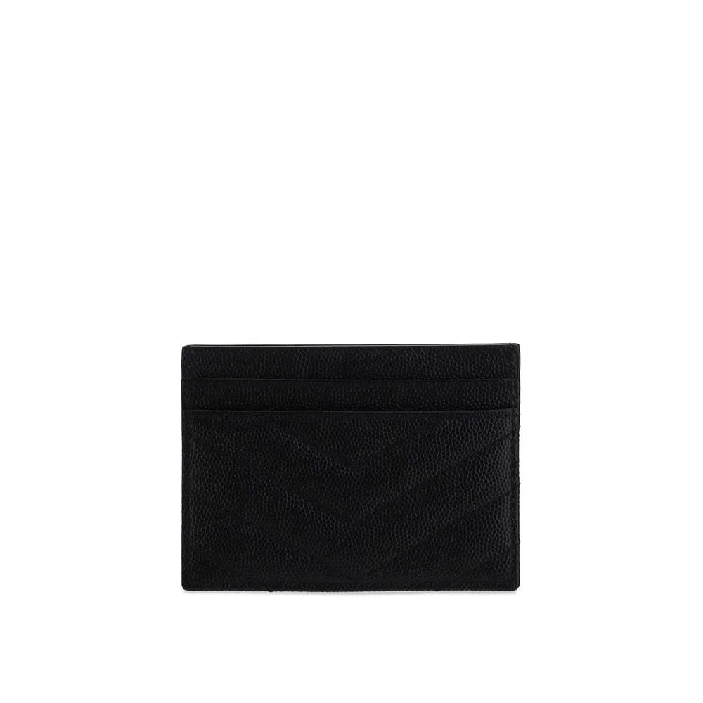 Saint Laurent Black Calf Leather Bos Taurus Wallet