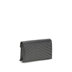 Saint Laurent Black Calf Leather Bos Taurus Wallet