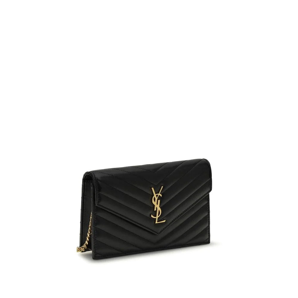 Saint Laurent Black Calf Leather Bos Taurus Wallet