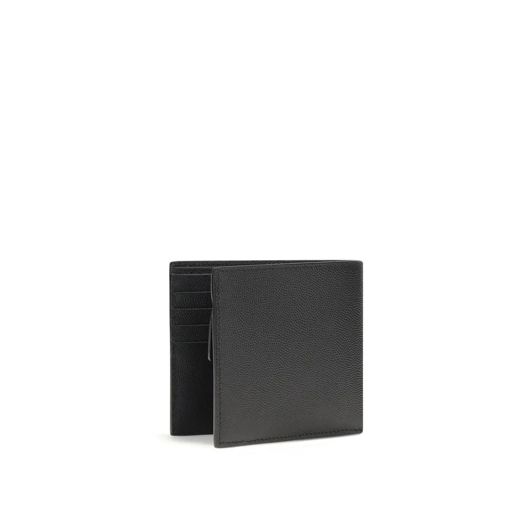 Saint Laurent Svart Kalveskinn Bos Taurus Lommebok