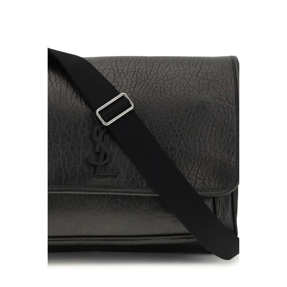 Saint Laurent Černá peněženka z teletí kůže Bos Taurus