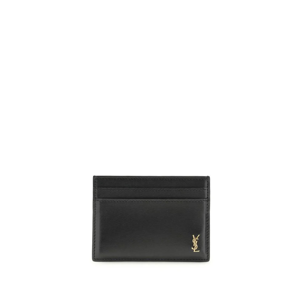 Saint Laurent Black Calf Leather Bos Taurus Wallet