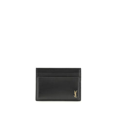 Saint Laurent Black Calf Leather Bos Taurus Wallet