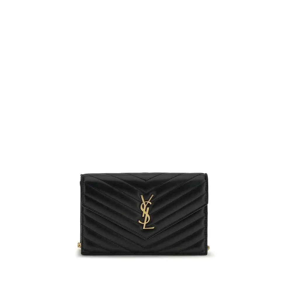 Saint Laurent Black Calf Leather Bos Taurus Wallet