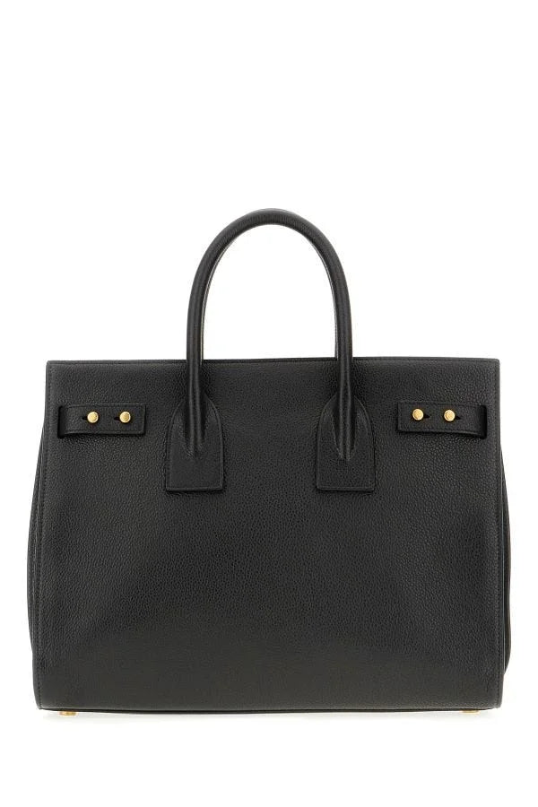 Saint Laurent Black Calf Leather Sac De Jour Handbag - Satchel Bags
