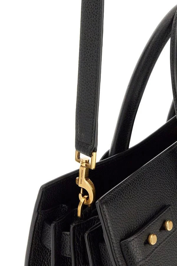 Saint Laurent Black Calf Leather Sac De Jour Handbag - Satchel Bags