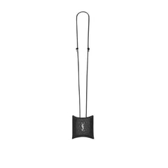 Saint Laurent Θήκη Airpod από δέρμα μοσχαριού σε μαύρο χρώμα