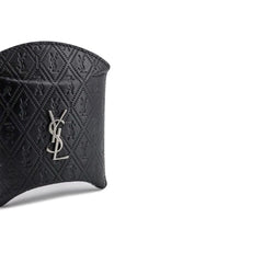 Saint Laurent Θήκη Airpod από δέρμα μοσχαριού σε μαύρο χρώμα