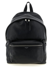 Saint Laurent Black Calfskin Backpack