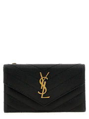 Saint Laurent Black Calfskin Cardholder