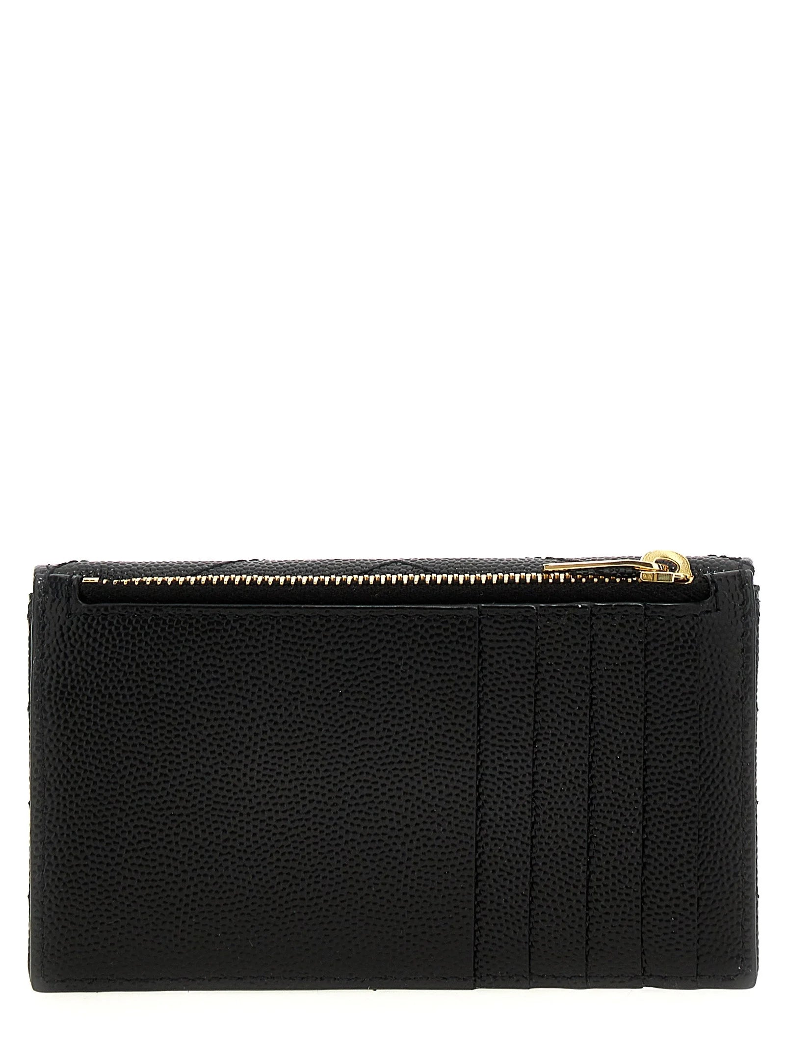 Saint Laurent Black Calfskin Cardholder