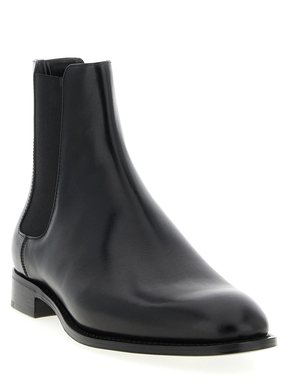 Saint Laurent Black Calfskin Chelsea Boots - EU 40 | US 7