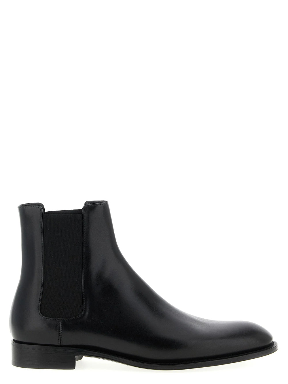 Saint Laurent Black Calfskin Chelsea Boots - EU 40 | US 7