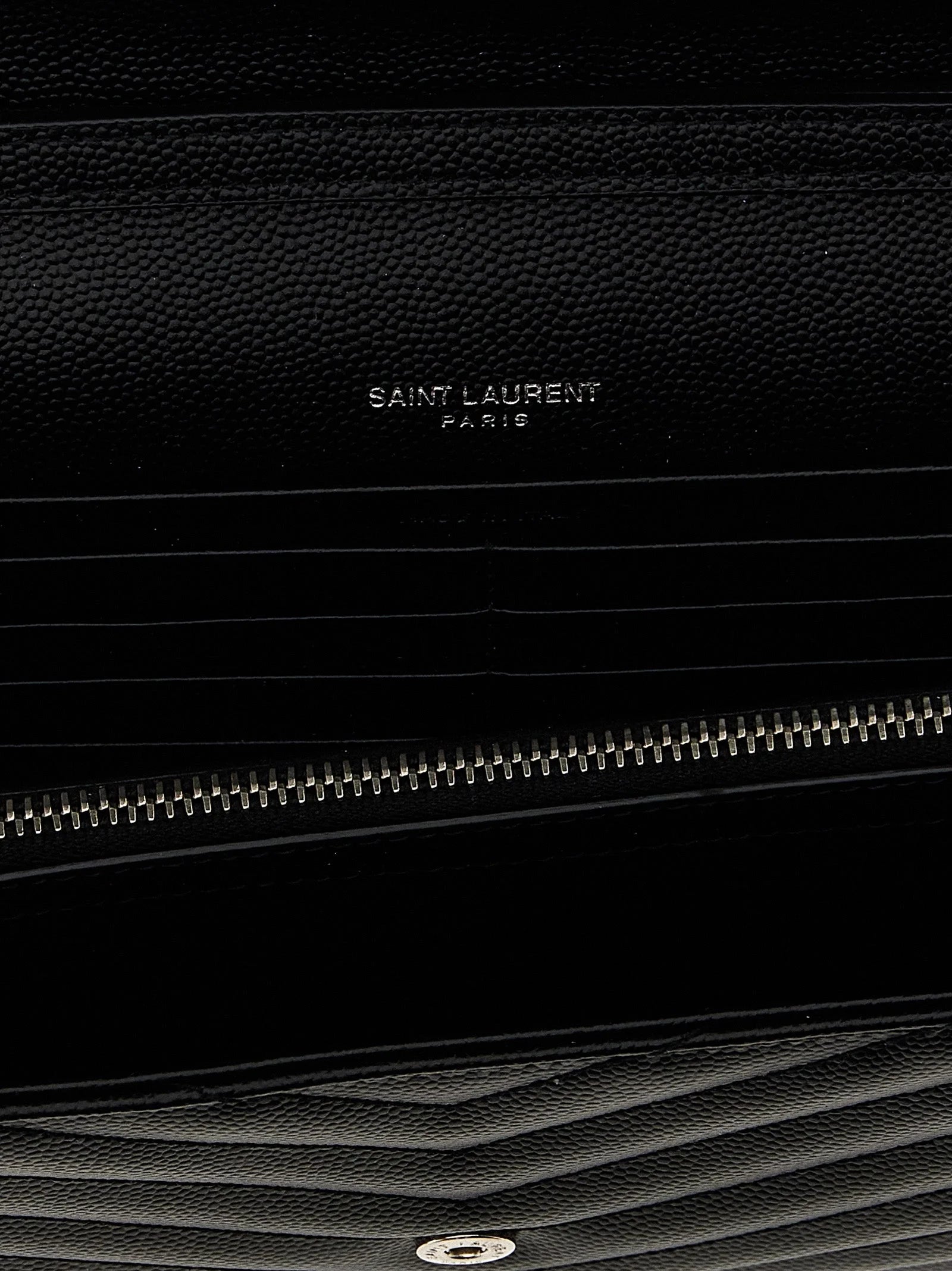 Saint Laurent Black Calfskin Clutch Bag