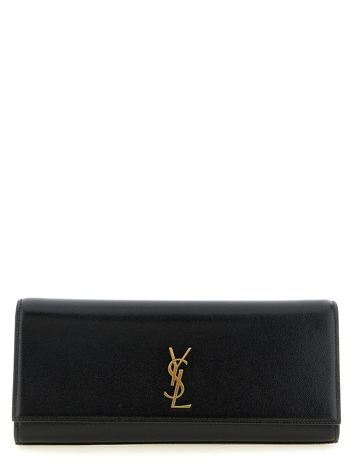Saint Laurent Black Calfskin Clutch Bag
